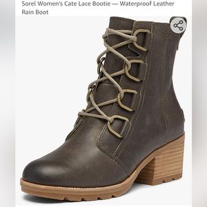 Sorel Cate lace up waterproof leather boots 8.5
